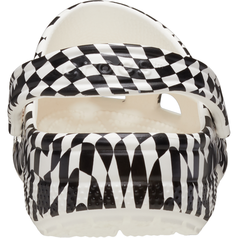 Classic Warped Checker Clog, Crocs Classic Warped Checker Clog heel