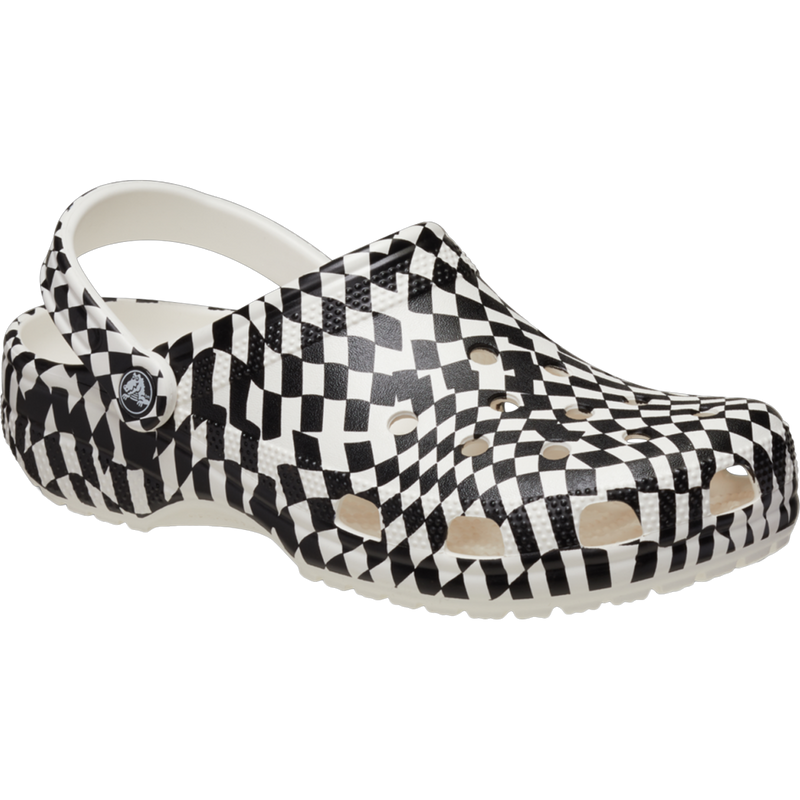 Classic Warped Checker Clog, Crocs Classic Warped Checker Clog toe