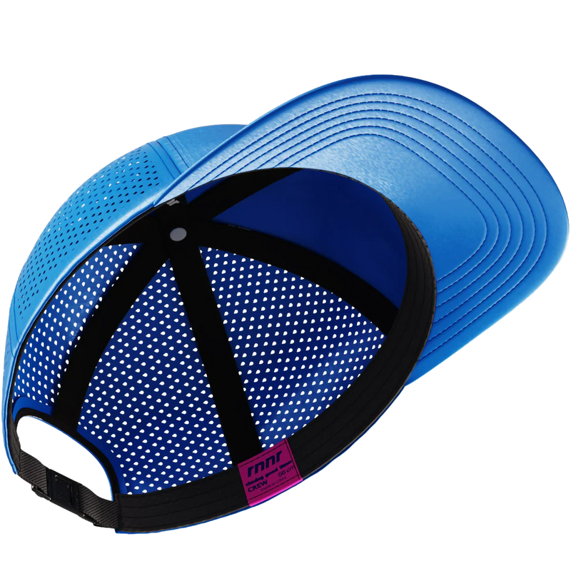 Rnnr Crew Hat - All Luck in Blue bottom