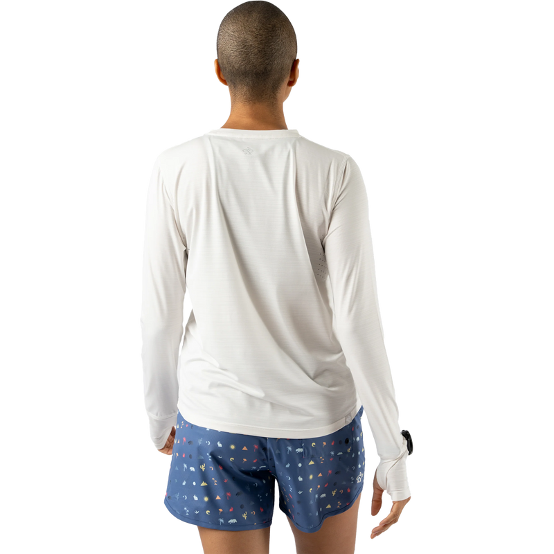 Women's UPF Tee Long Sleeve, Rabbit Women's UPF Tee Long Sleeve Back