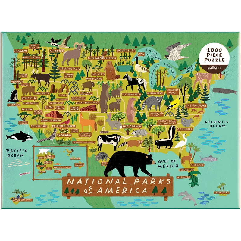 Galison National Parks of America 1000 Piece Puzzle, Featured Image