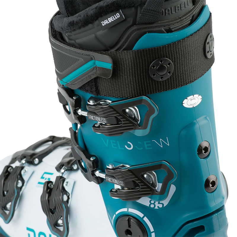 Women's Veloce 85 MV, Dalbello Sports Women's Veloce 85 MV in Grue/Polar upper buckles