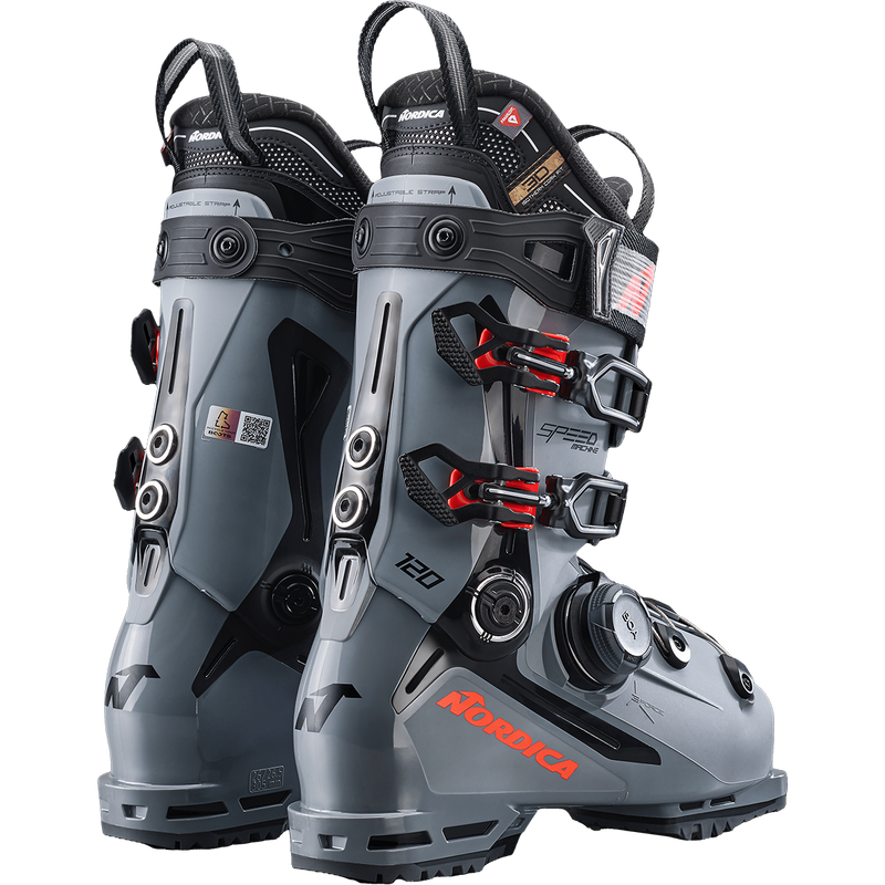 Speedmachine 3 BOA 120, Nordica Speedmachine 3 BOA 120 in Grey/Black/Red pair back right