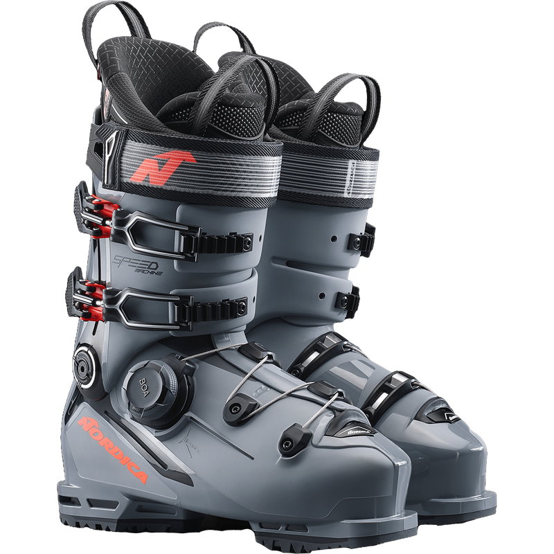 Speedmachine 3 BOA 120, Nordica Speedmachine 3 BOA 120 in Grey/Black/Red pair front right