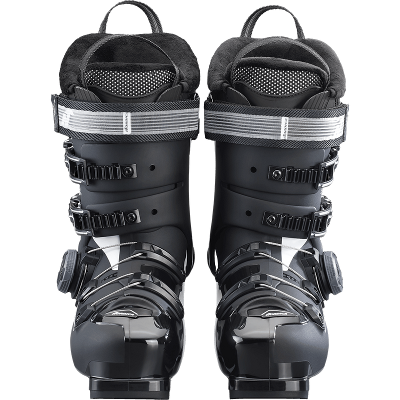 Women's Speedmachine 3 95 BOA, Nordica Women's Speedmachine 3 BOA 95 in Black/Light Blue/White pair front