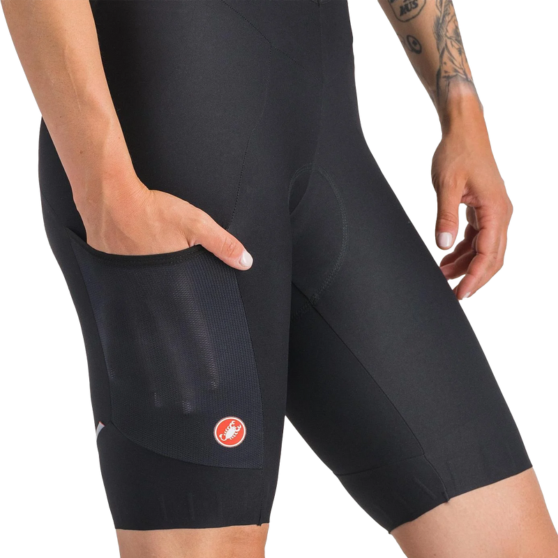 Women's Unlimited Endurance DT Bibshort, Castelli Women's Unlimited Endurance DT Bibshort Thigh Pocket