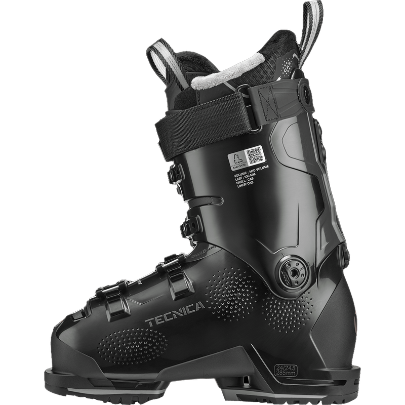 Women's Mach1 MV 95, Tecnica Women's Mach1 MV 95 in Black inside profile
