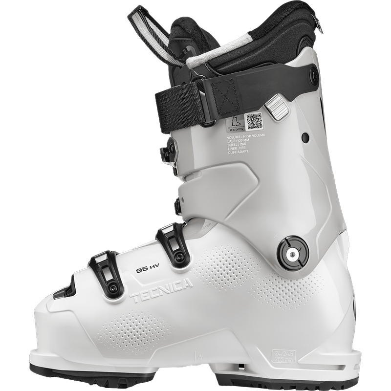 Women's Mach BOA HV 95, Tecnica Women's Mach BOA HV 95 in Cold White inside profile
