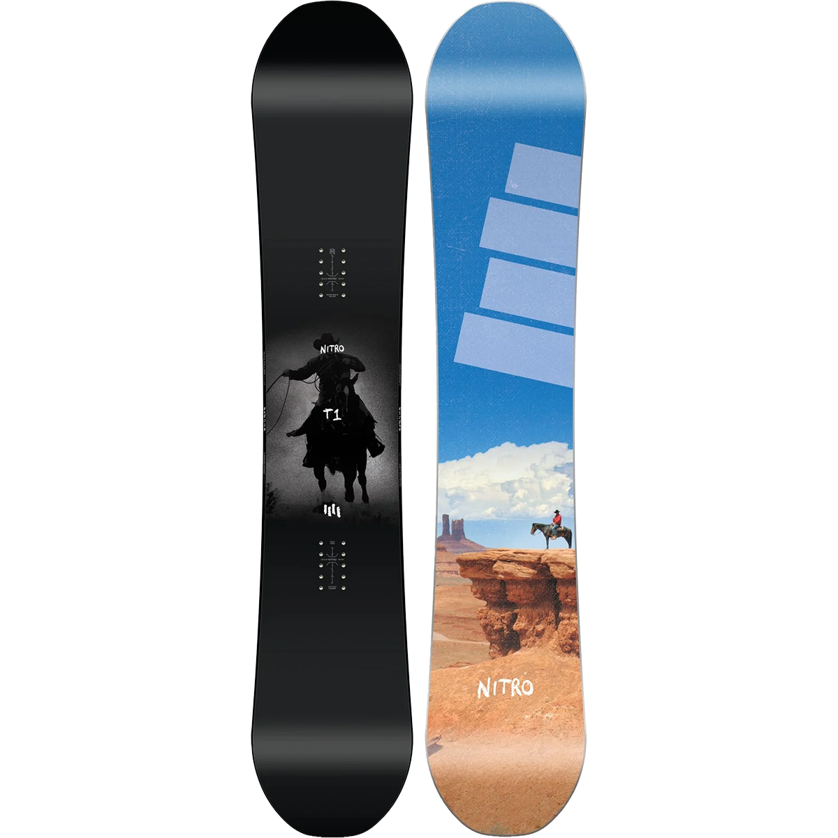 freestyle snowboard nitro T1 Demo The camber profile improves edge control and rebound The #1 Nitro Beast x