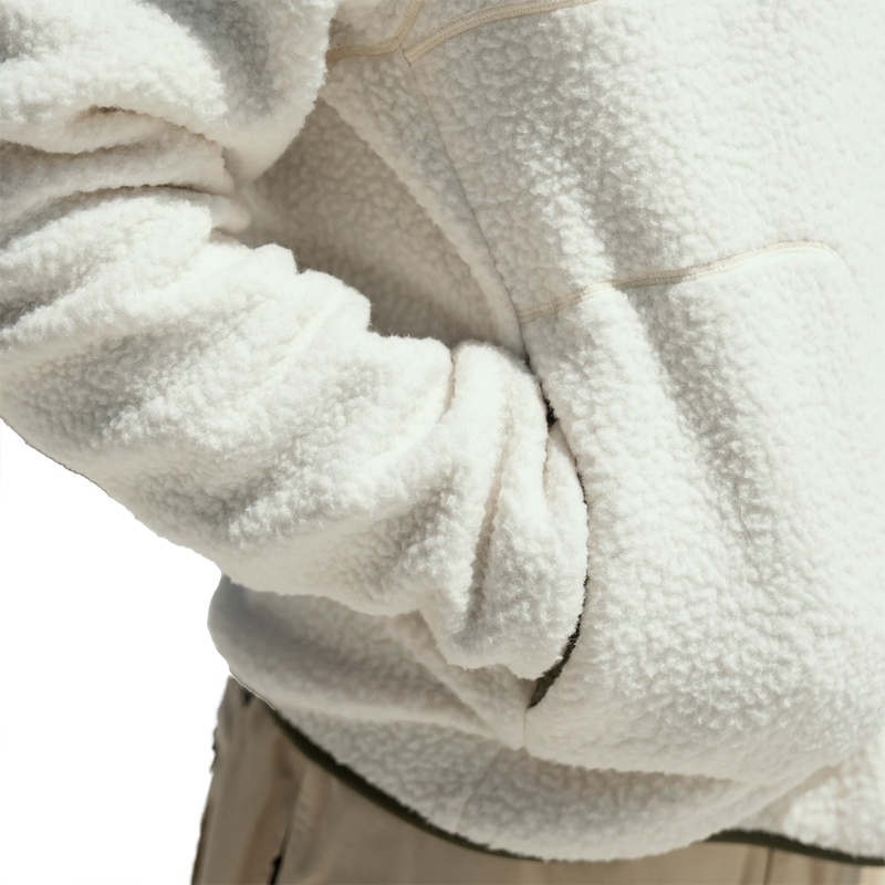 Men's Kenlem Fleece Popover, Armada Men's Kenlem Fleece Popover in Cream/Macha left pocket