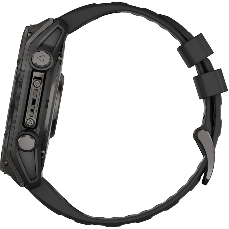 Fenix 8 Sapphire 51mm Amoled - Carbon Gray, Garmin Fenix 8 Sapphire 51mm Amoled - Carbon Gray left profile