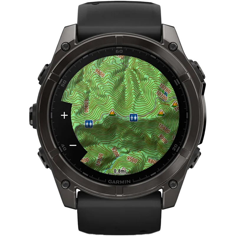 Fenix 8 Sapphire 51mm Amoled - Carbon Gray, Garmin Fenix 8 Sapphire 51mm Amoled - Carbon Gray map display