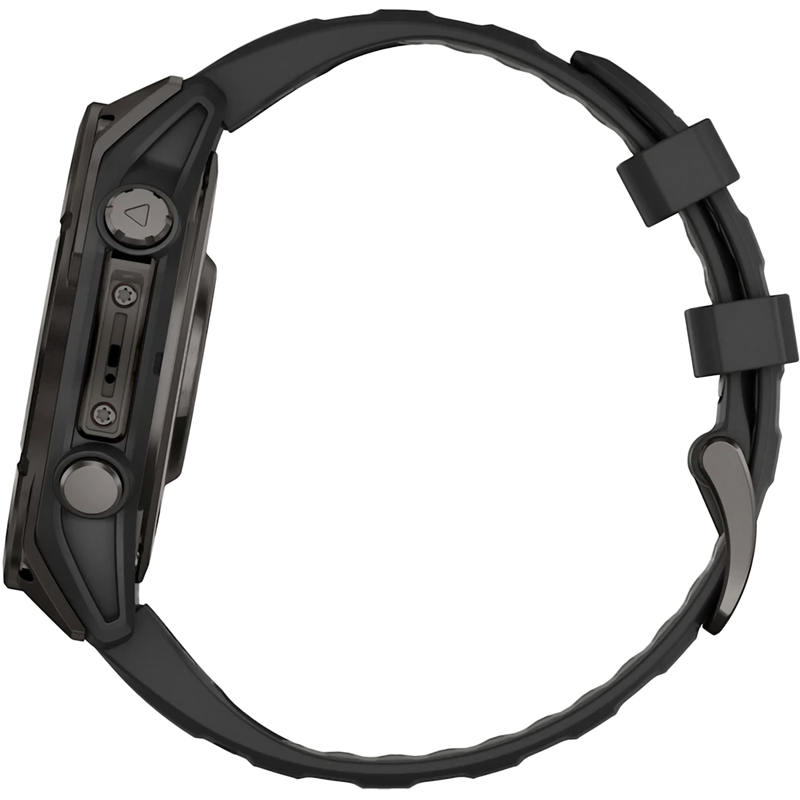 Fenix 8 Sapphire 47mm Amoled - Carbon Gray, Garmin Fenix 8 Sapphire 47mm Amoled - Carbon Gray left profile
