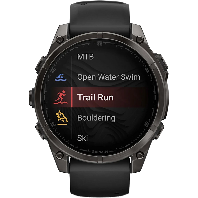 Fenix 8 Sapphire 47mm Amoled - Carbon Gray, Garmin Fenix 8 Sapphire 47mm Amoled - Carbon Gray exercise display
