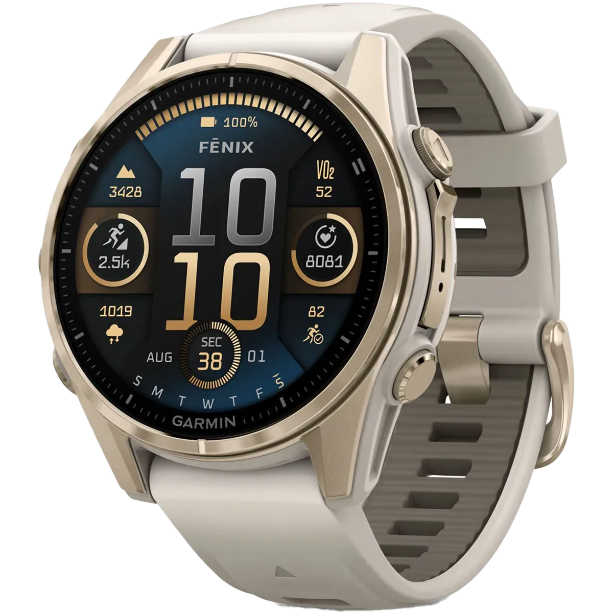 Fenix 8 Sapphire 43mm Amoled - Soft Gold – Sports Basement