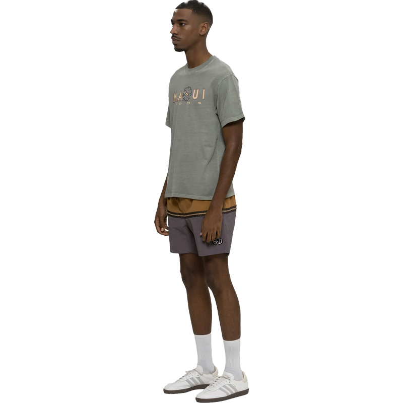 Men's Compass Pigment Tee, Maui and Sons Compass Pigment Tee Side