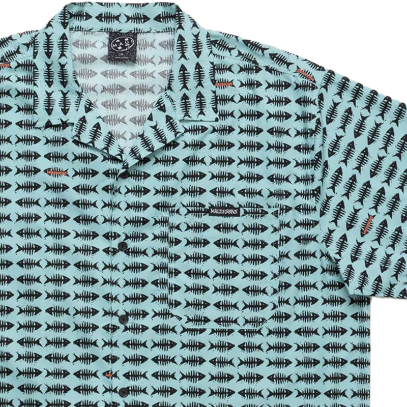 Men's Sultan Sea Shirt, Maui and Sons Men's Sultan Sea Shirt Chest Pocket