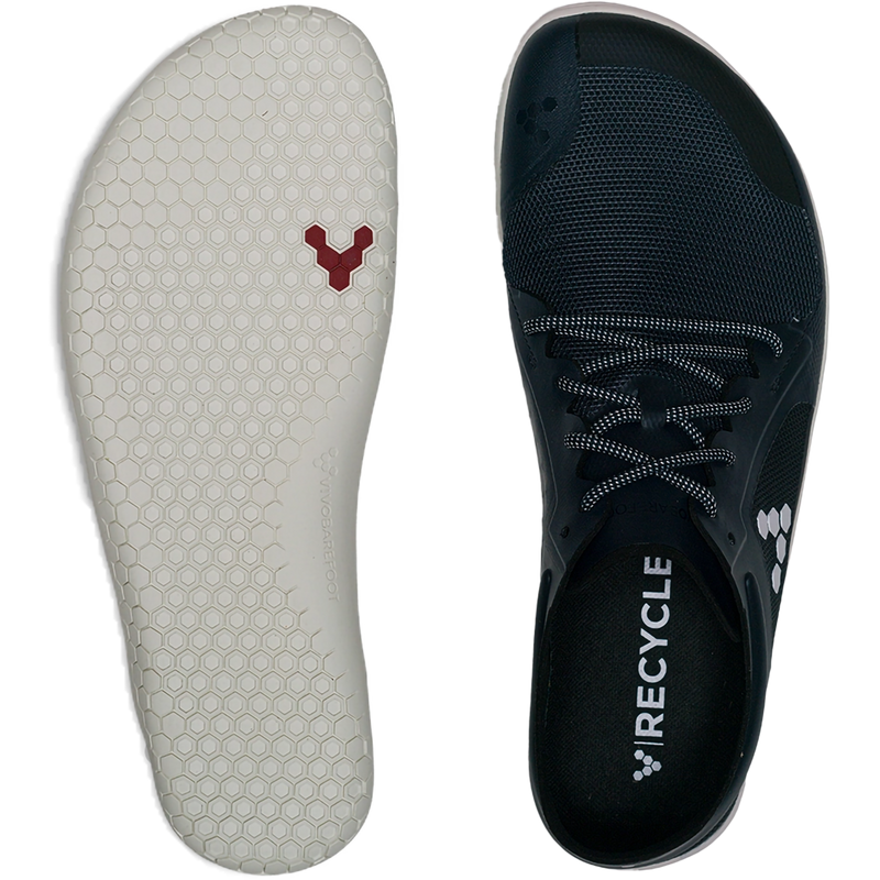 Women's Primus Lite III, VivoBarefoot Women's Primus Lite III in Navy pair top and bottom