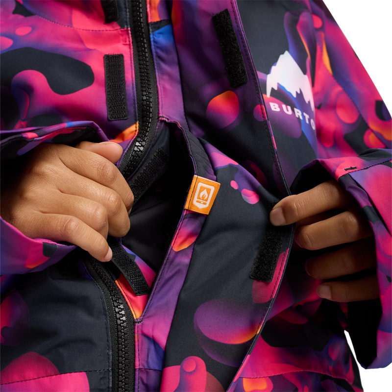 Youth Skimmer 2L Jacket, Burton Youth Skimmer 2L Jacket in EZV-Lava Lamp front pocket