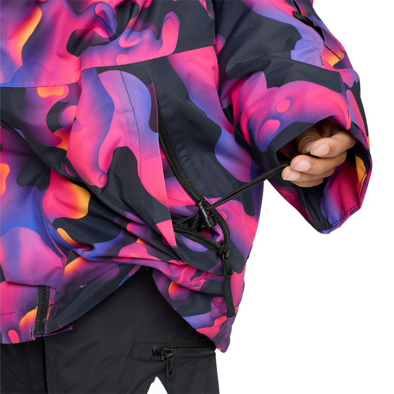 Youth Skimmer 2L Jacket, Burton Youth Skimmer 2L Jacket in EZV-Lava Lamp draw string