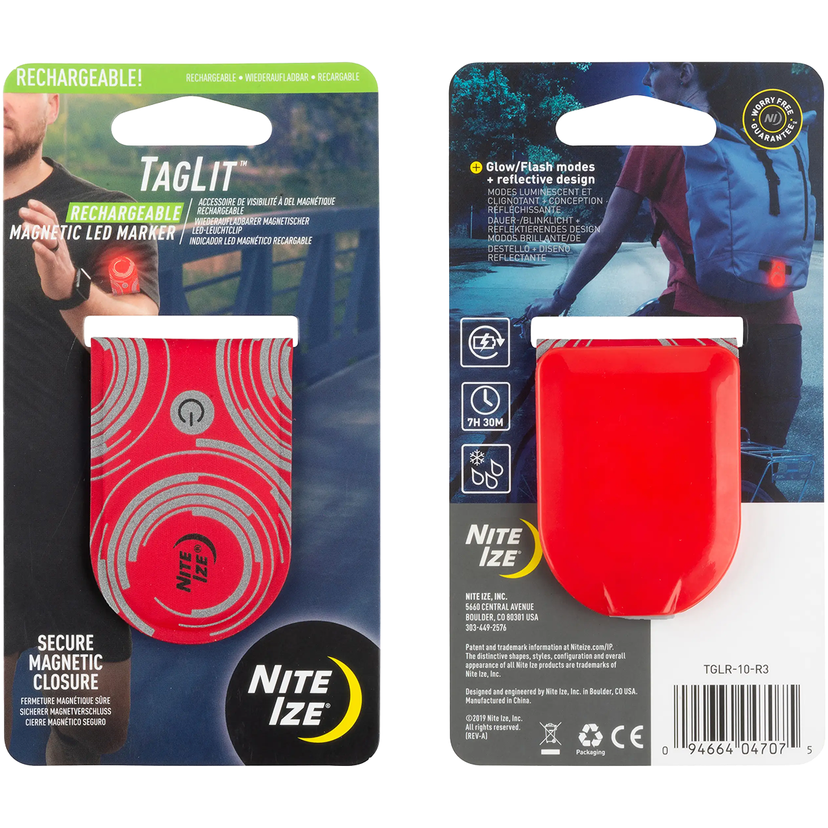 Rechargeable Magnetic LED Marker Red alternate view