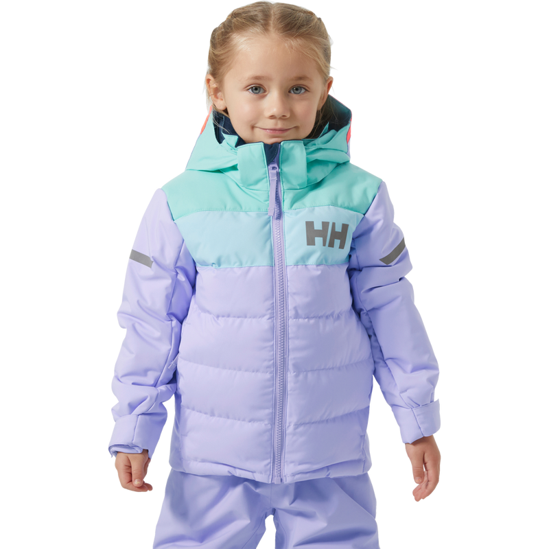 Youth Vertical Insulated Jacket, Helly Hansen Youth Vertical Insulated Ski Jacket front on model