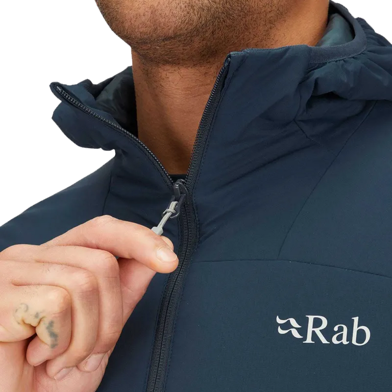 Men's Xenair Alpine Light Jacket, Rab Men's Xenair Alpine Light Jacket collar
