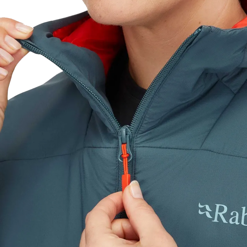 Women's Xenair Alpine Light Jacket, Rab Women's Xenair Alpine Light Jacket collar