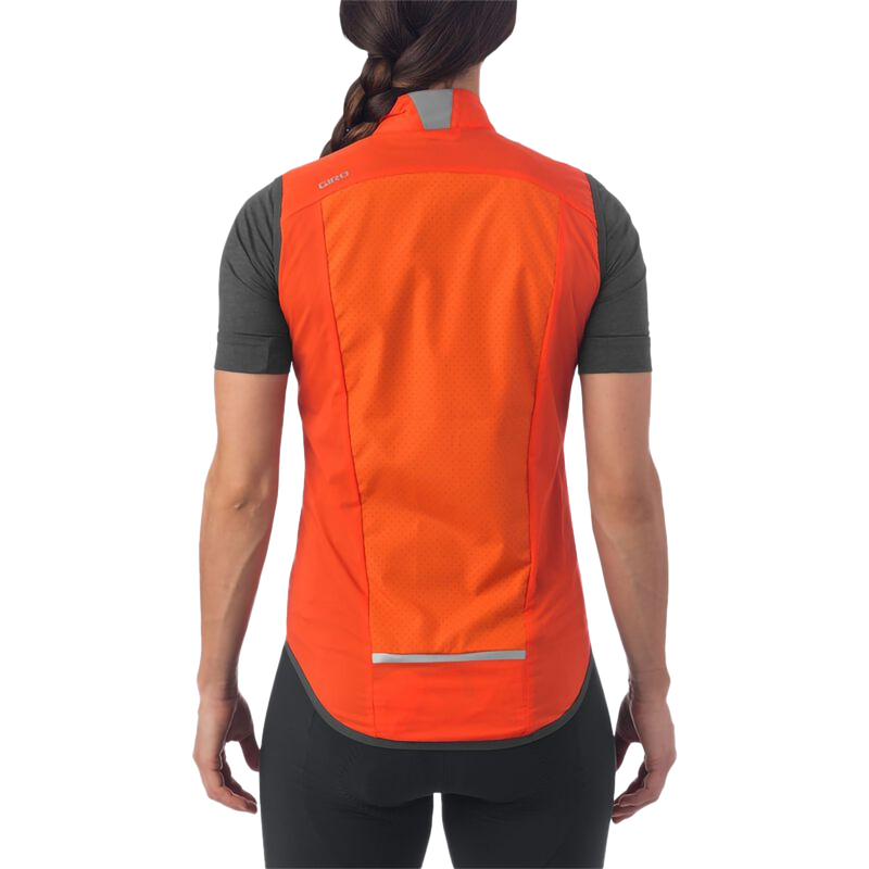 Women's Chrono Expert Wind Vest, Giro Women's Chrono EX Wind Vest in Vermillion back