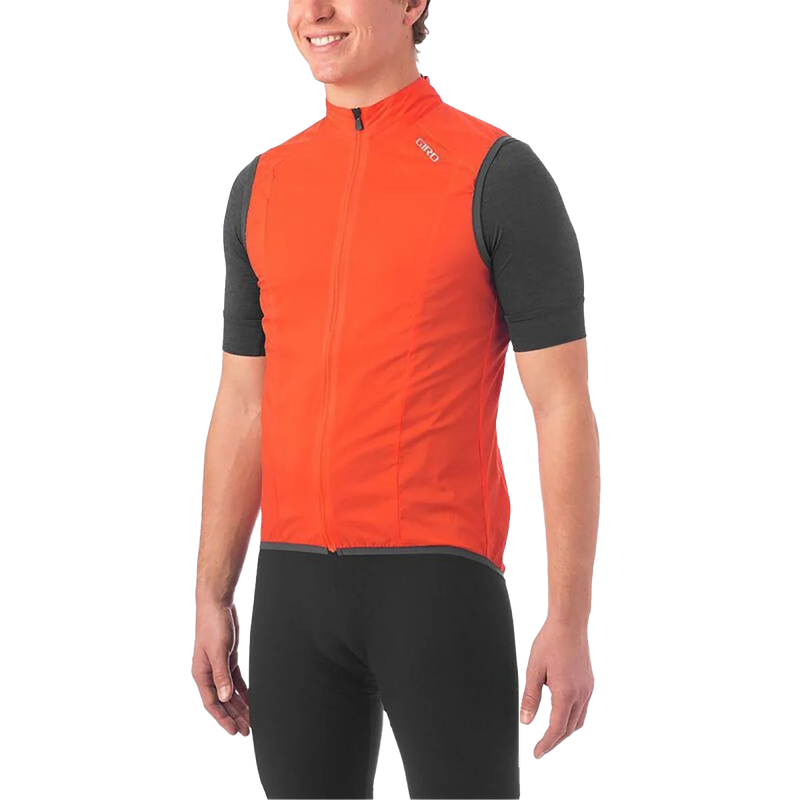 Men's Chrono Expert Wind Vest, Giro Men's Chrono Expert Wind Vest in Vermillion front left