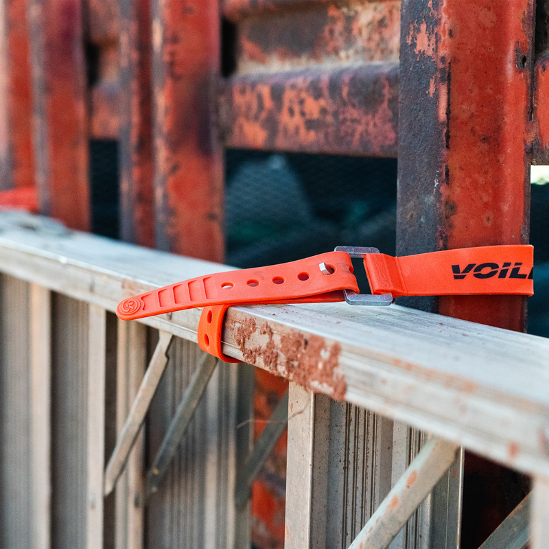 XL Series 32" Strap, Voile XL Series Strap holding ladder
