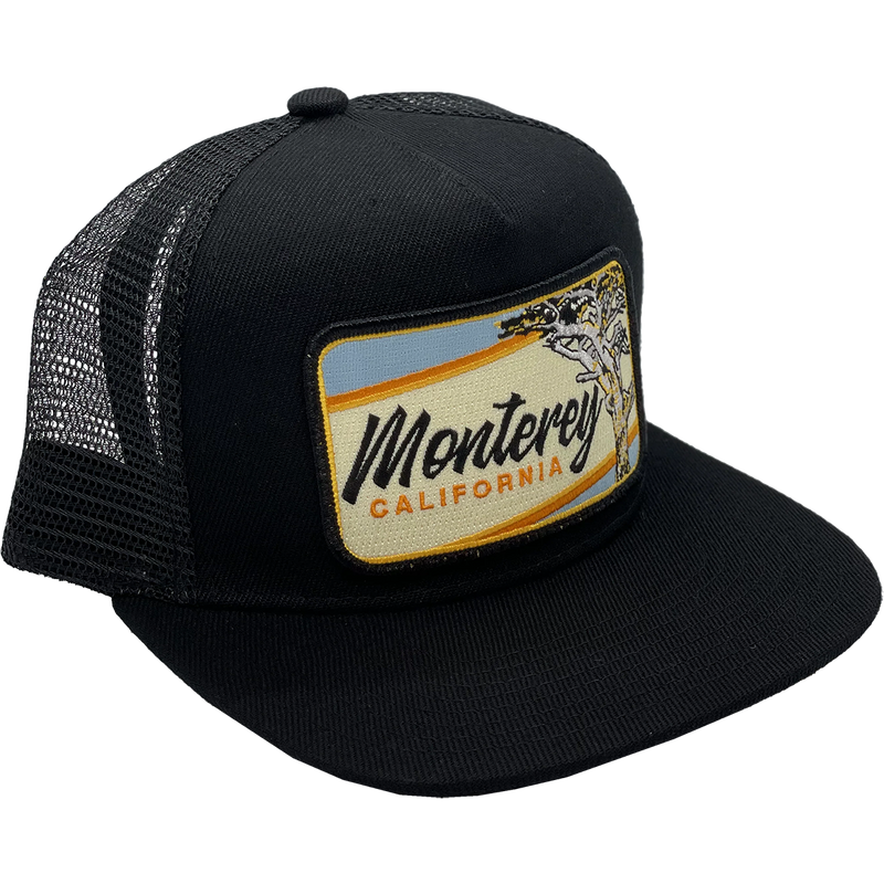 Monterey Cypress Trucker, Bart Bridge Monterey Cypress Trucker in Black front right