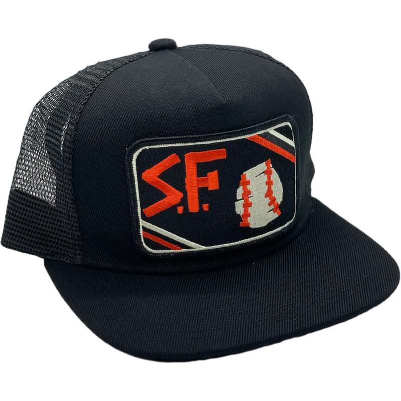SF Baseball Trucker, Bart Bridge SF Baseball Trucker in Black front right