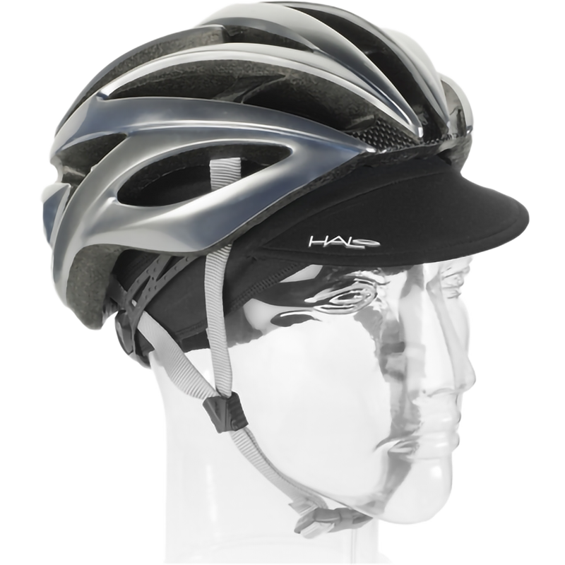 Halo Cycling Cap, Halo Cycling Cap in black with helmet