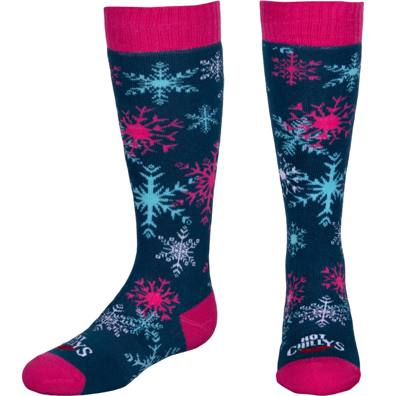 Youth Snowflake Mid Volume Sock, Featured Image
