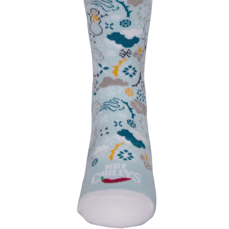 Youth Science of Weather Mid Volume Sock, Hot Chillys Youth Science of Weather Mid Volume Sock toe