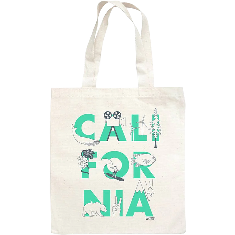 California Font Grocery Tote, Featured Image