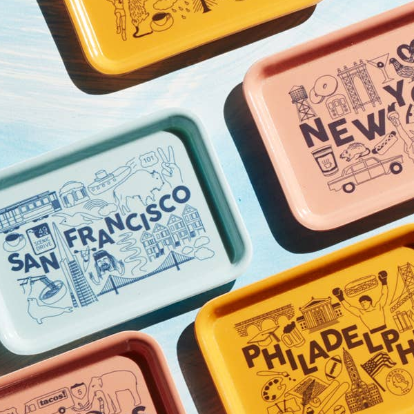 San Francisco Small Tray, Maptote San Francisco Small Tray colors and cities