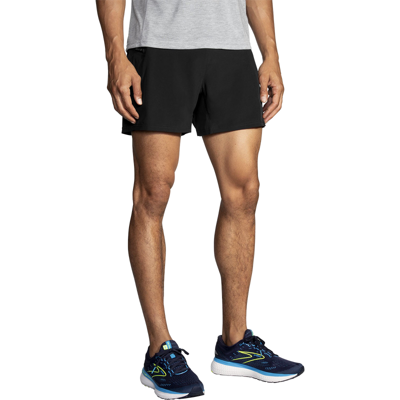 Men's Sherpa 5" 2-in-1 Short, Brooks Men's Sherpa 5" 2-in-1 Short in Black front