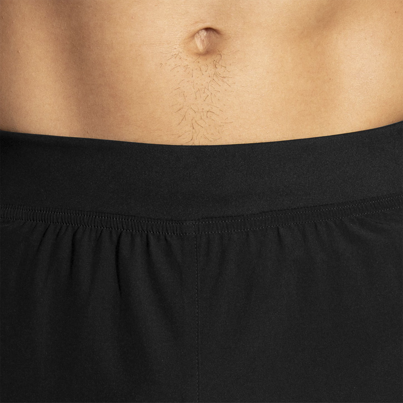 Men's Sherpa 5" 2-in-1 Short, Brooks Men's Sherpa 5" 2-in-1 Short in Black front waistband