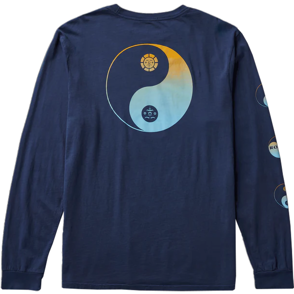 Roark Men's Balance Long Sleeve Premium Tee in Blue back