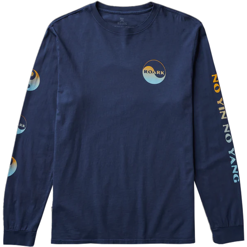 Roark Men's Balance Long Sleeve Premium Tee in Blue