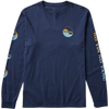 Roark Men's Balance Long Sleeve Premium Tee in Blue