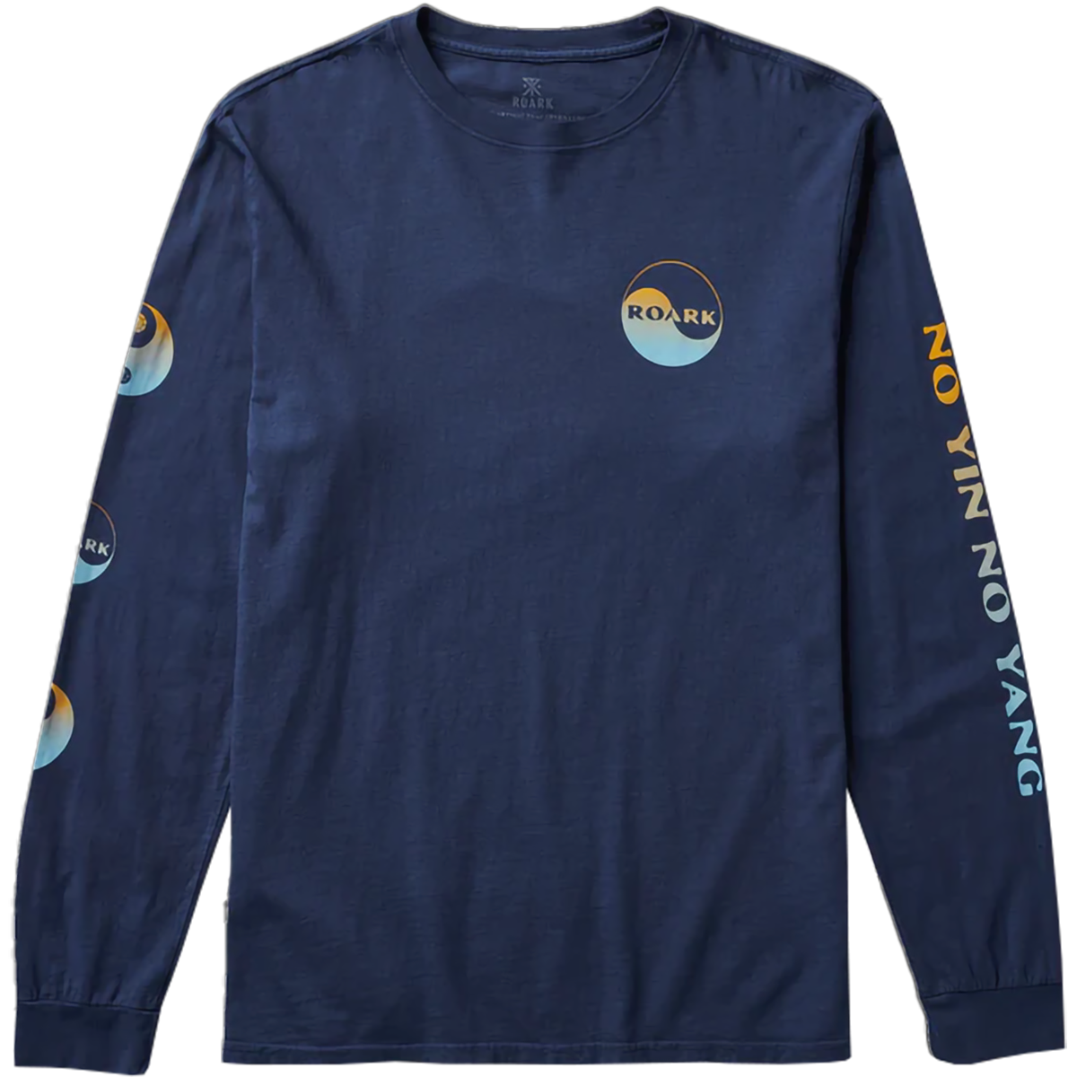 Roark Men's Balance Long Sleeve Premium Tee in Blue