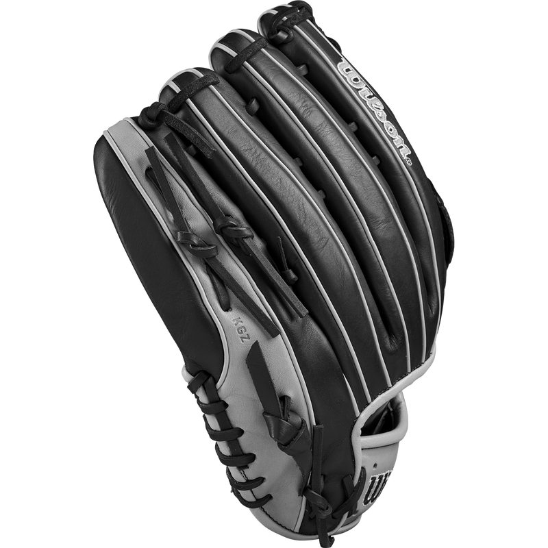 A1000 1750 Outfield - 12.5" Dual Post Web, Wilson A1000® 1750 12.5” Outfield Baseball Glove side