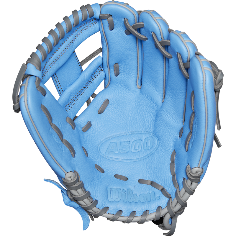 Youth A500 11" H-Web Left Hand Throw, Wilson A500 11" H-Web Left Hand Throw palm