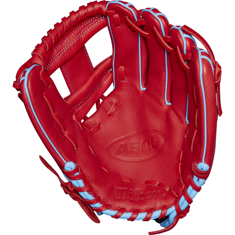 Youth A500 11.5" H-Web Left Hand Throw, Wilson A500 11.5" H-Web Left Hand Throw palm