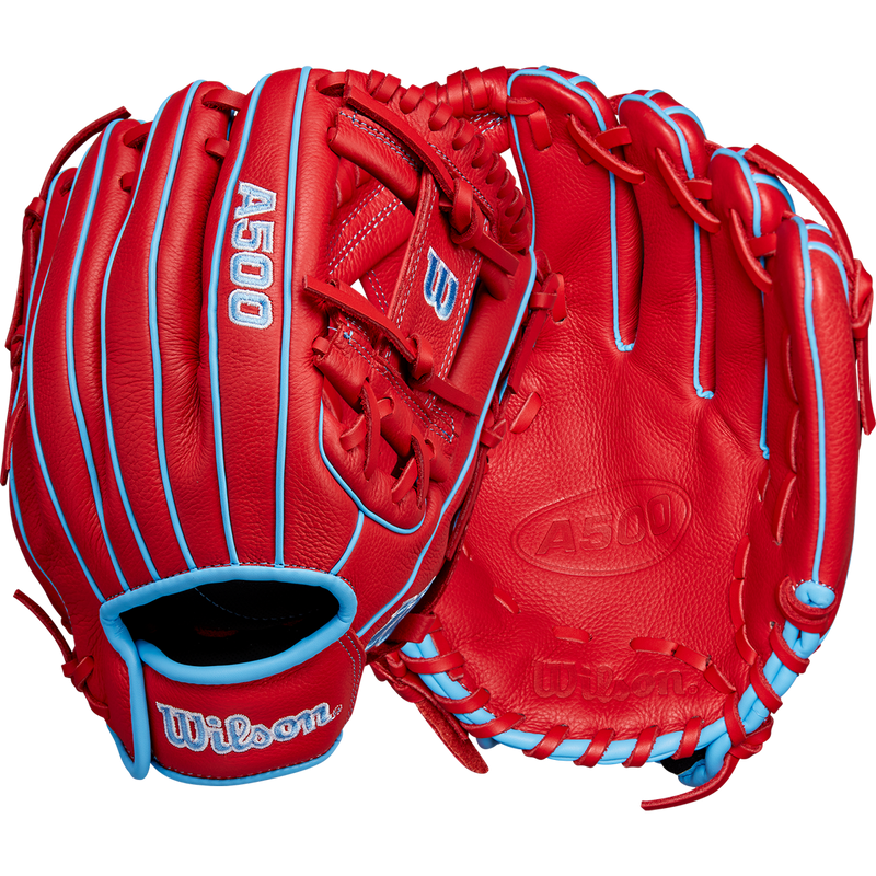 Youth A500 11.5" H-Web Left Hand Throw, Wilson A500 11.5" H-Web Left Hand Throw front and back