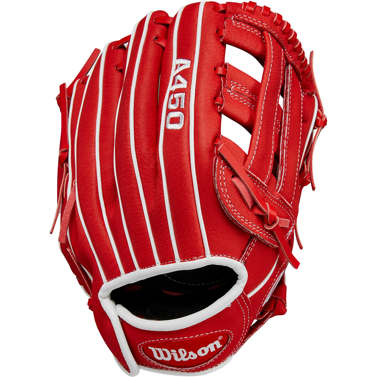 Wilson A450 Infield - 11" H-Web 2024 in Red/White
