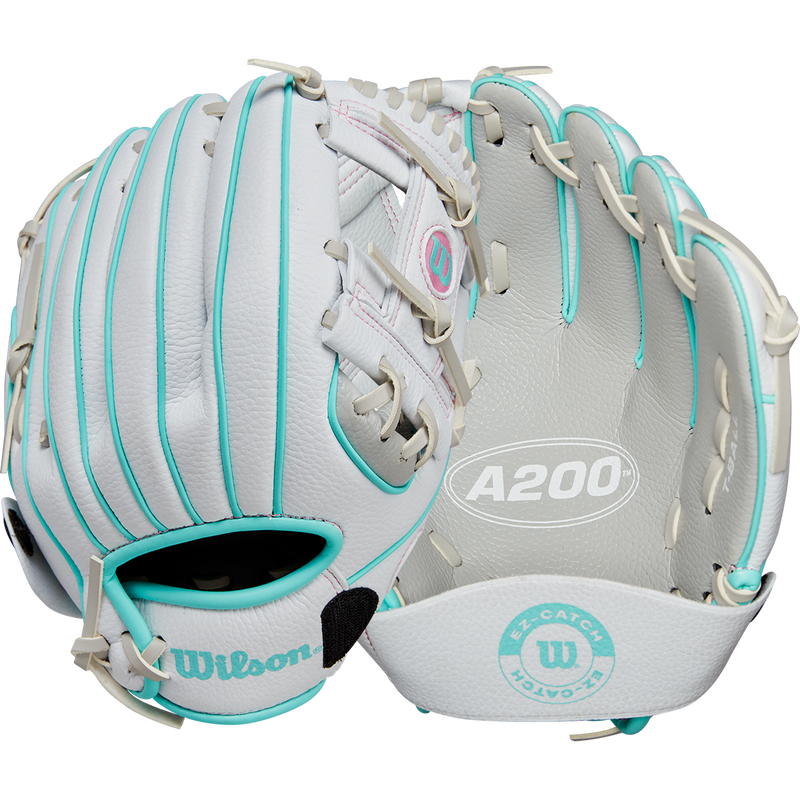 Youth A200 10" EZ Catch Right Hand Throw, Wilson A200 10" EZ Catch front and back